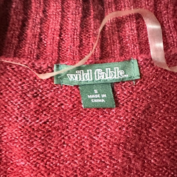 Wild Fable vintage y2k colorblock hippie crop bellsleeve knitted jacket … - Picture 4 of 4